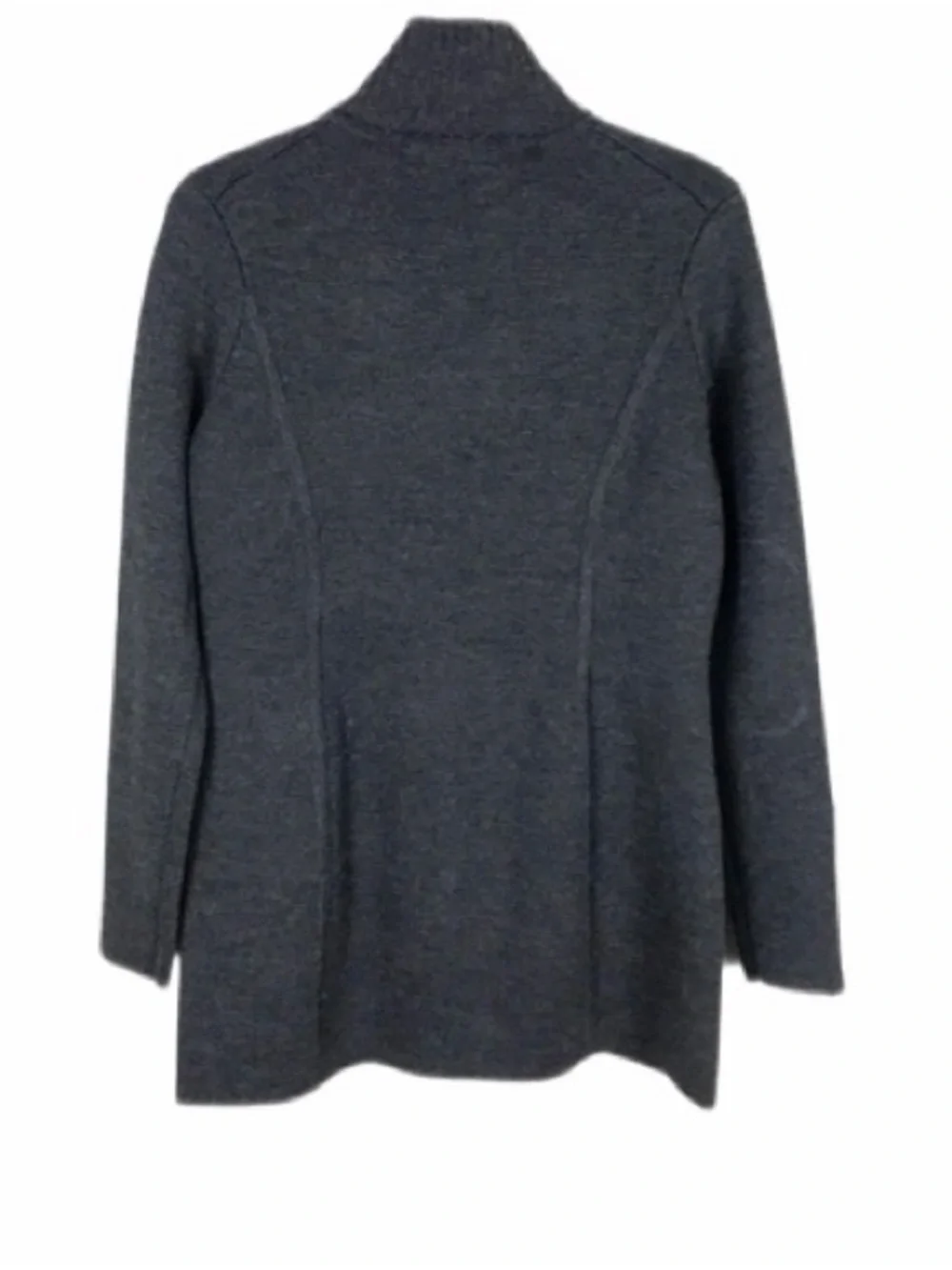 ATHLETA Chill Chaser Merino Wool Blend Sweater Coat in Charcoal Gray Small
